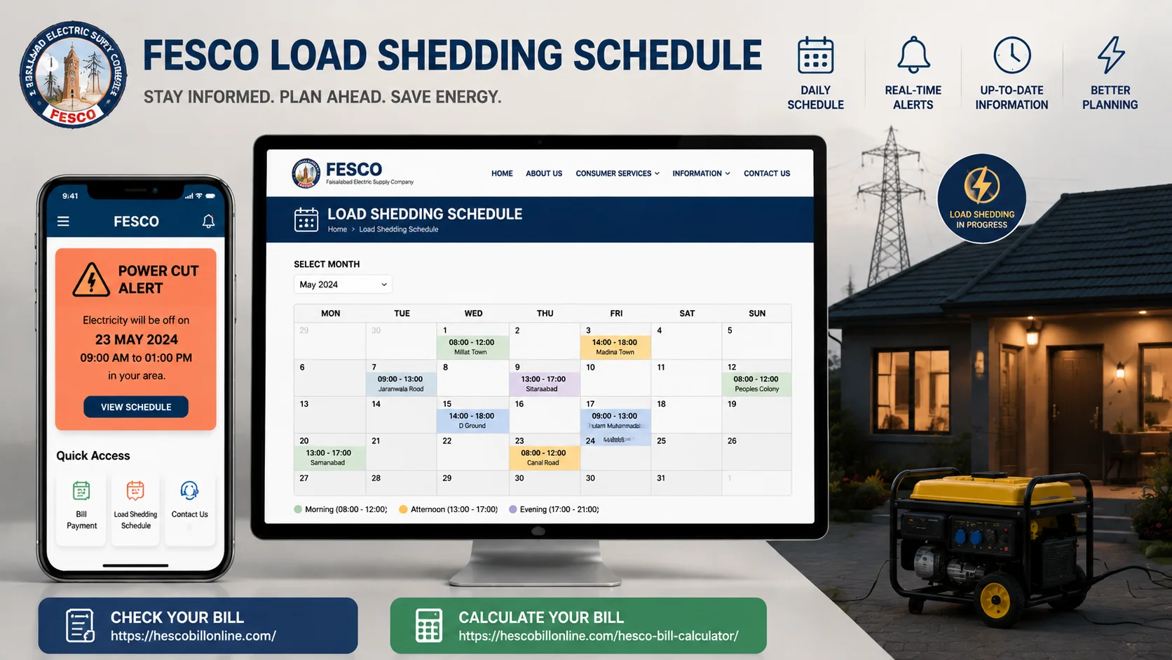 FESCO Bill Load Shedding